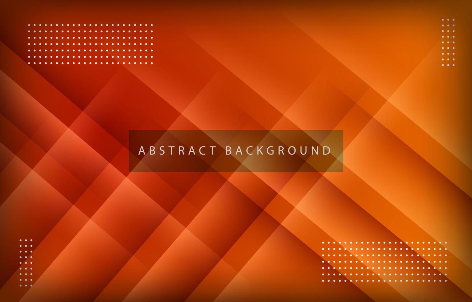 concetto di sfondo arancione sfumato astratto moderno con forme geometriche papercut vettore