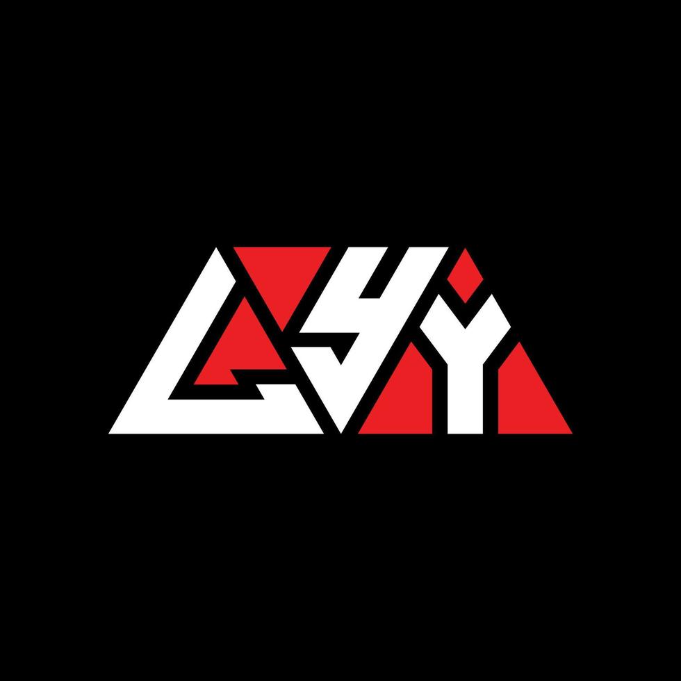 lyy triangolo lettera logo design con forma triangolare. lyy triangolo logo design monogramma. modello di logo vettoriale triangolo lyy con colore rosso. lyy logo triangolare logo semplice, elegante e lussuoso. lyy