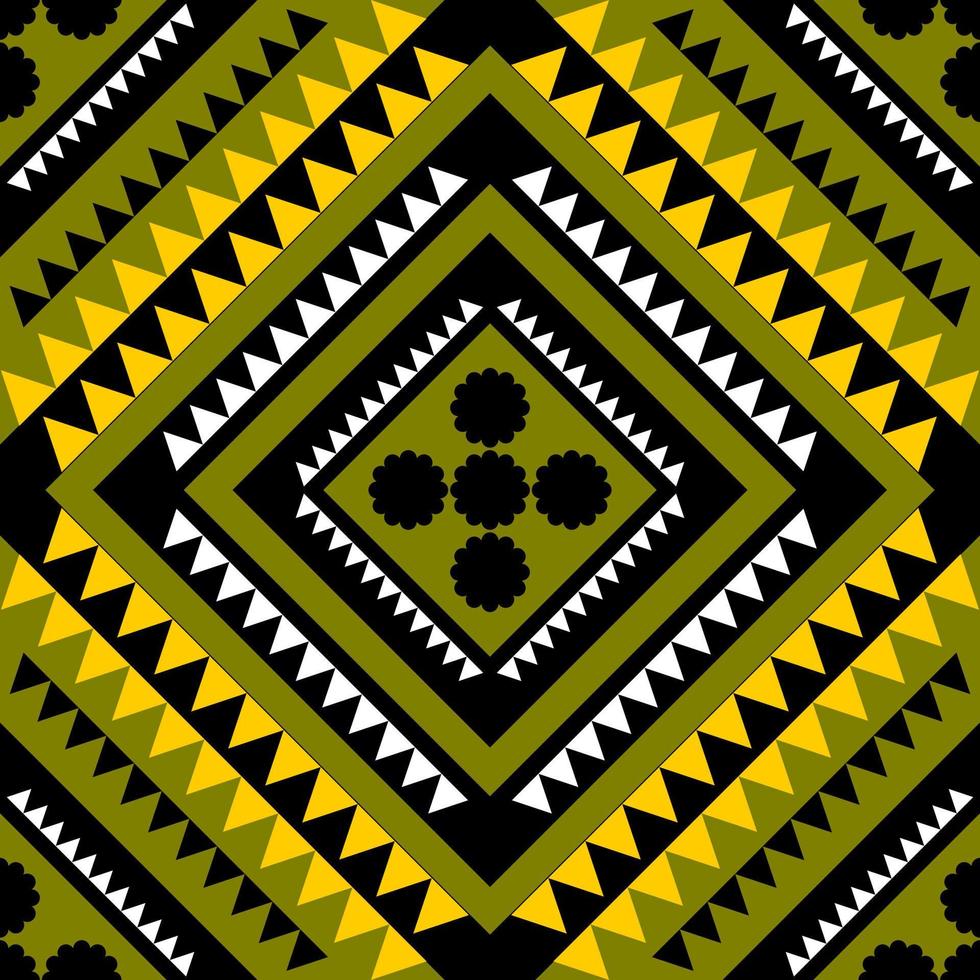 sfondo etnico geometrico senza cuciture giallo vettore
