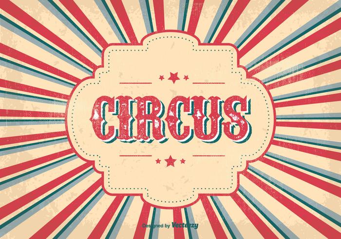 Poster vintage del circo vettore
