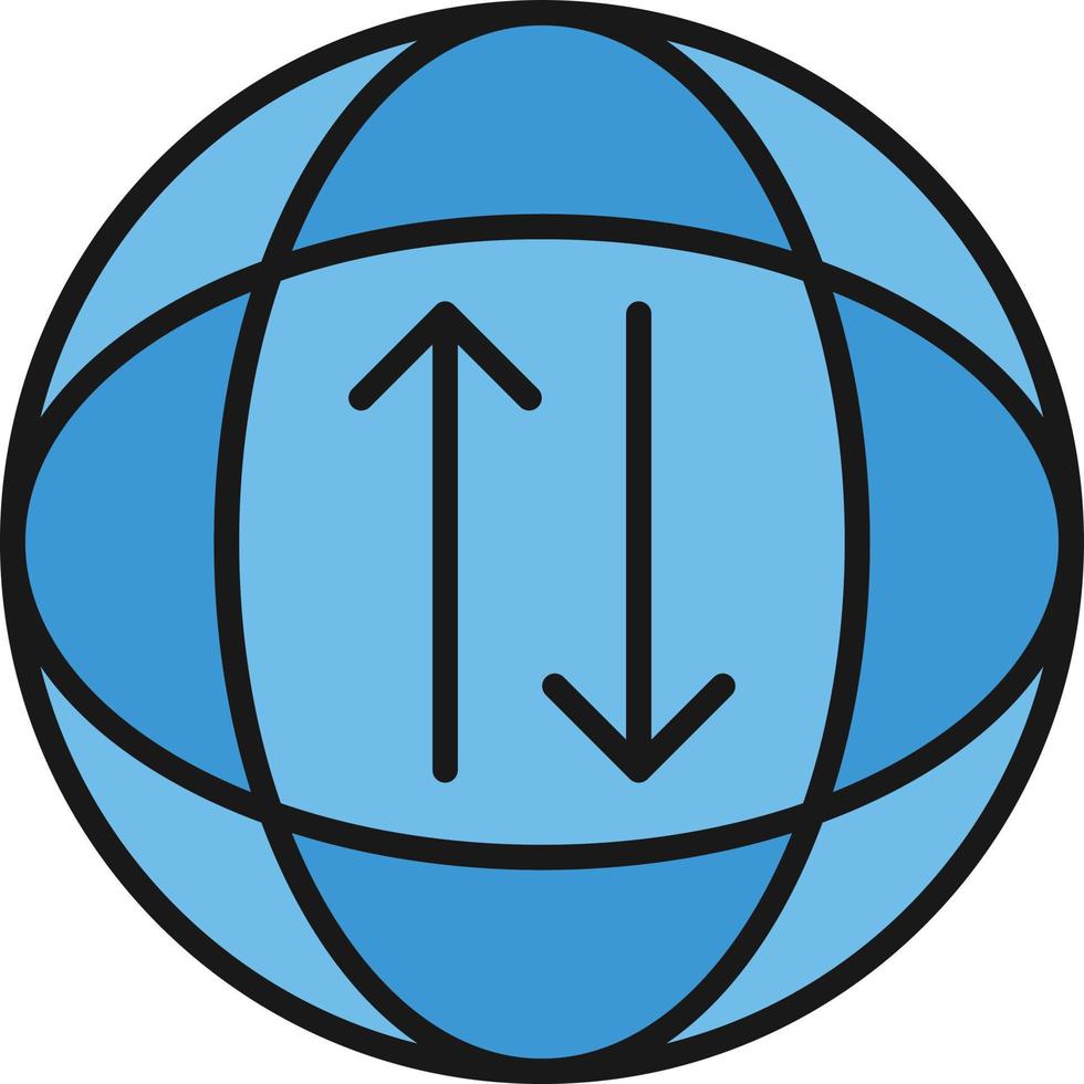 linea di trasferimento globale riempita vettore