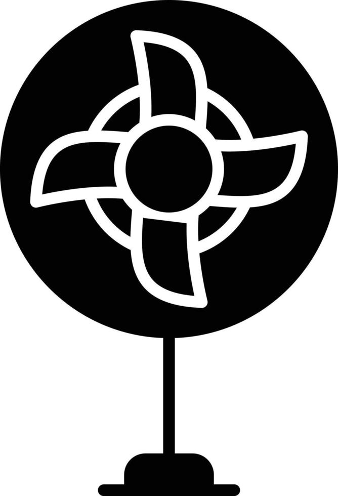 icona del glifo della ventola vettore