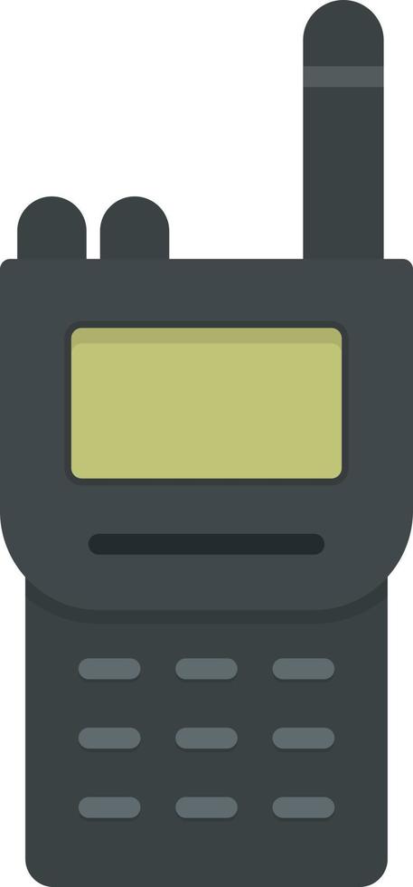 icona piatta del walkie-talkie vettore