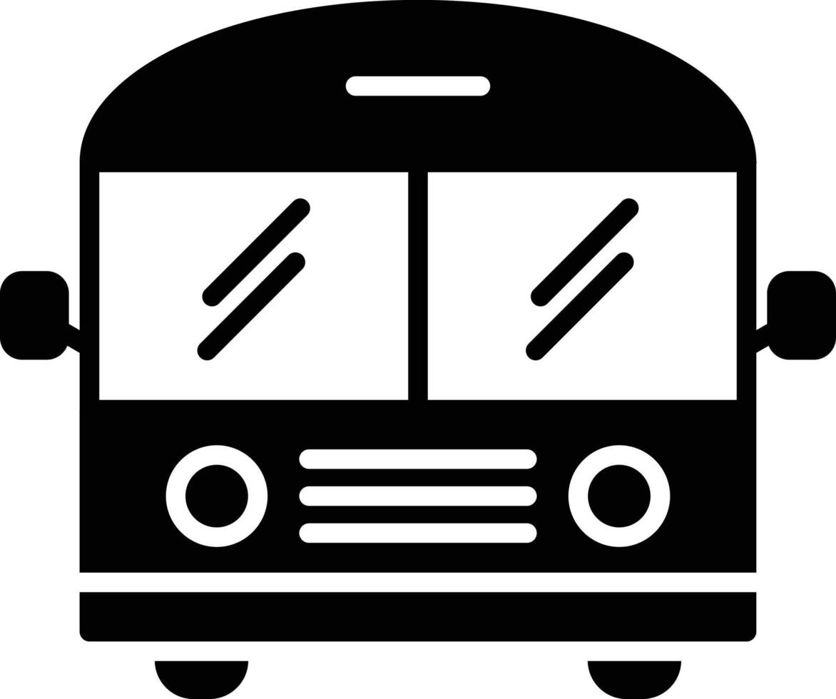 icona del glifo del bus vettore