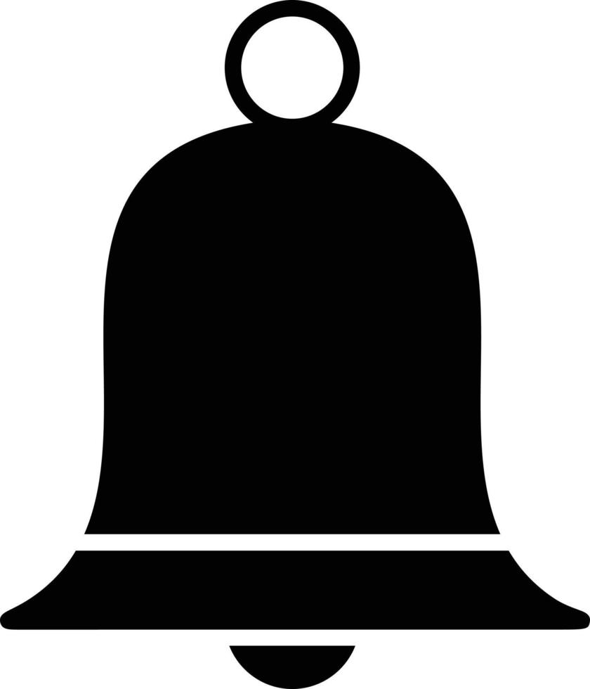 icona del glifo con campana vettore