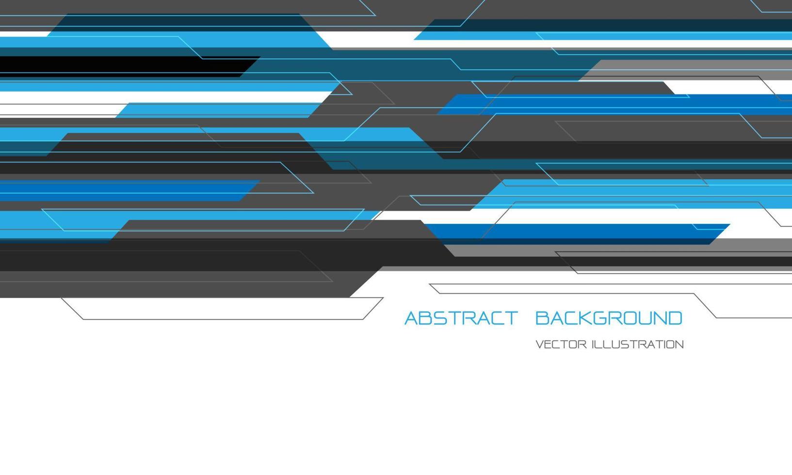 astratto blu grigio cyber geometrica sovrapposizione su bianco con spazio vuoto per il design del testo moderna tecnologia di lusso vettore di sfondo futuristico