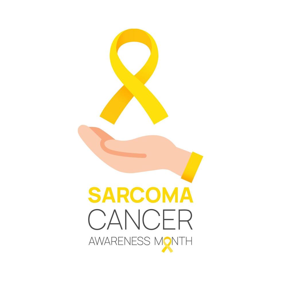 sarcoma cancro e mese di consapevolezza delle ossa. concetto viene osservato ogni mese di luglio. illustrazione vettoriale.design per poster, banner vettore