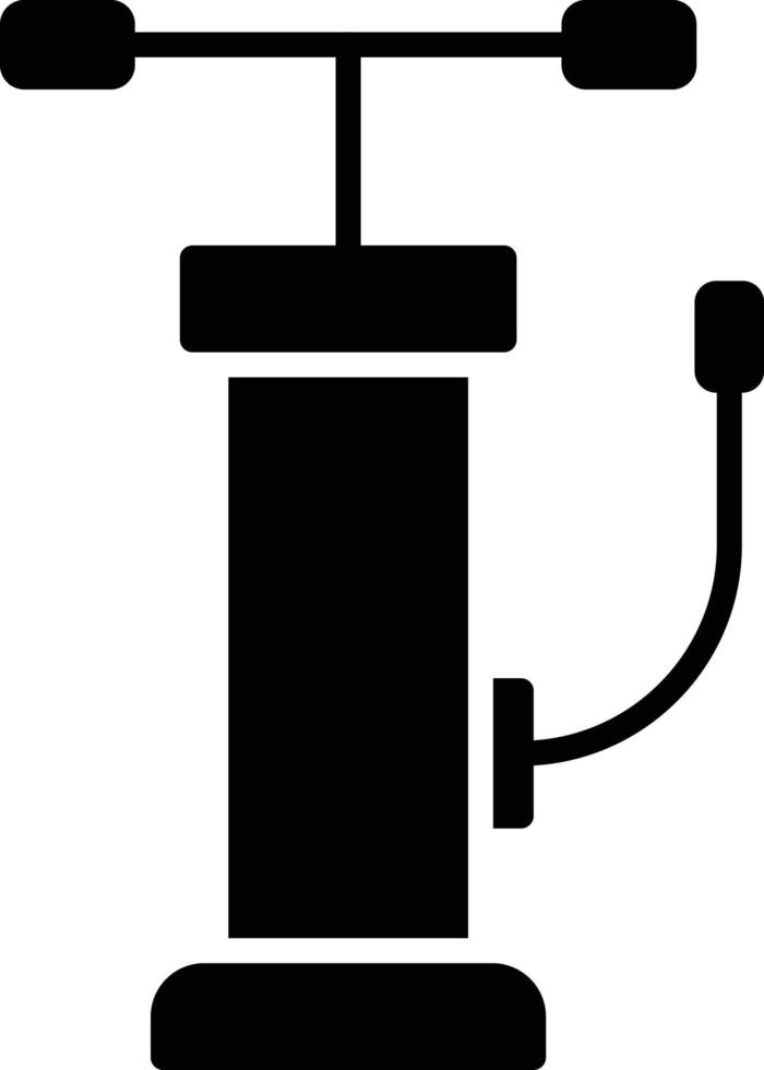 icona del glifo della pompa dell'aria vettore