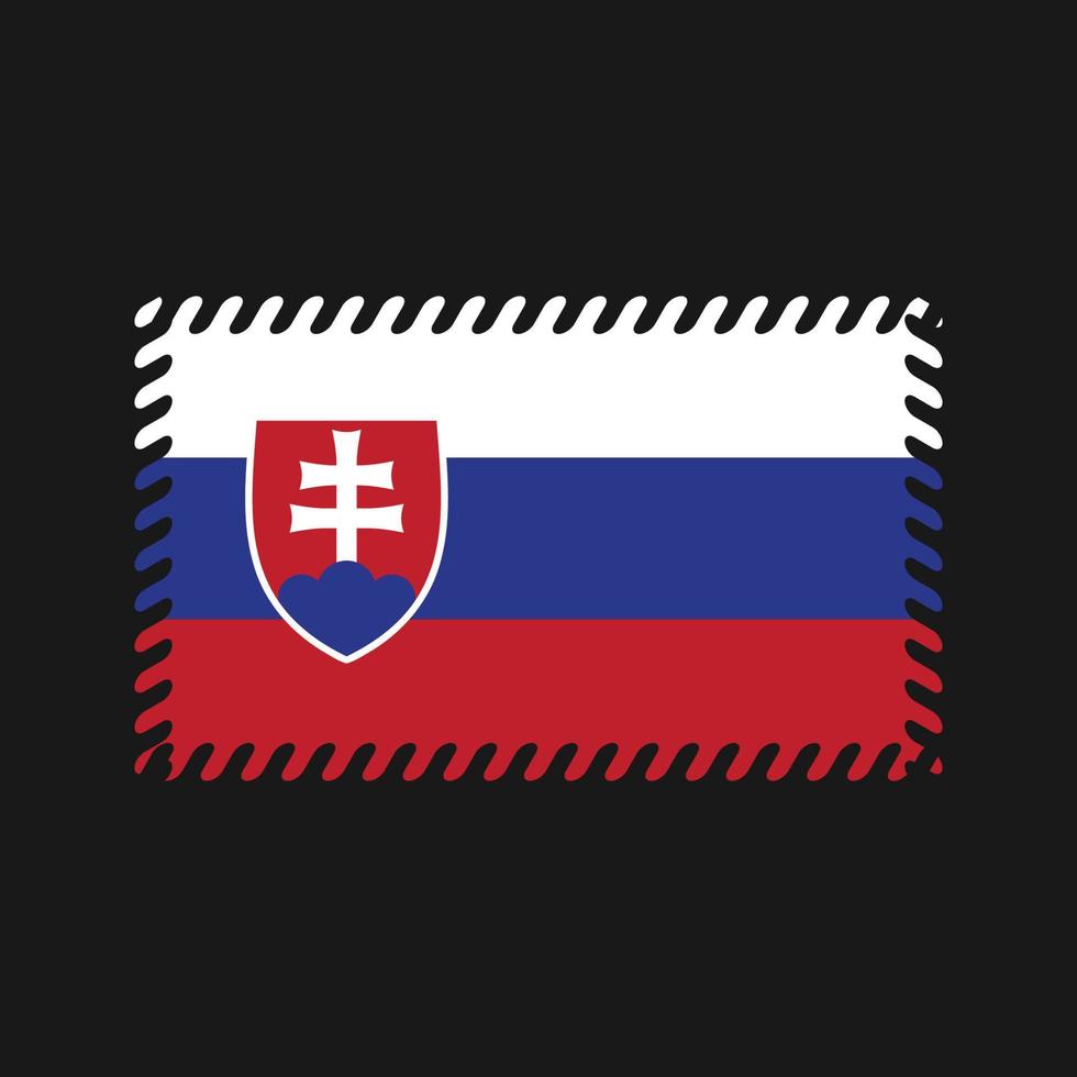 vettore di bandiera della slovacchia. bandiera nazionale