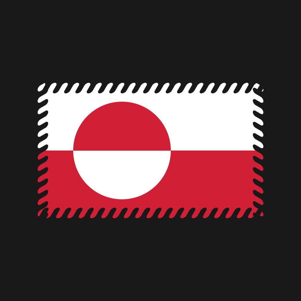 vettore di bandiera della Groenlandia. bandiera nazionale