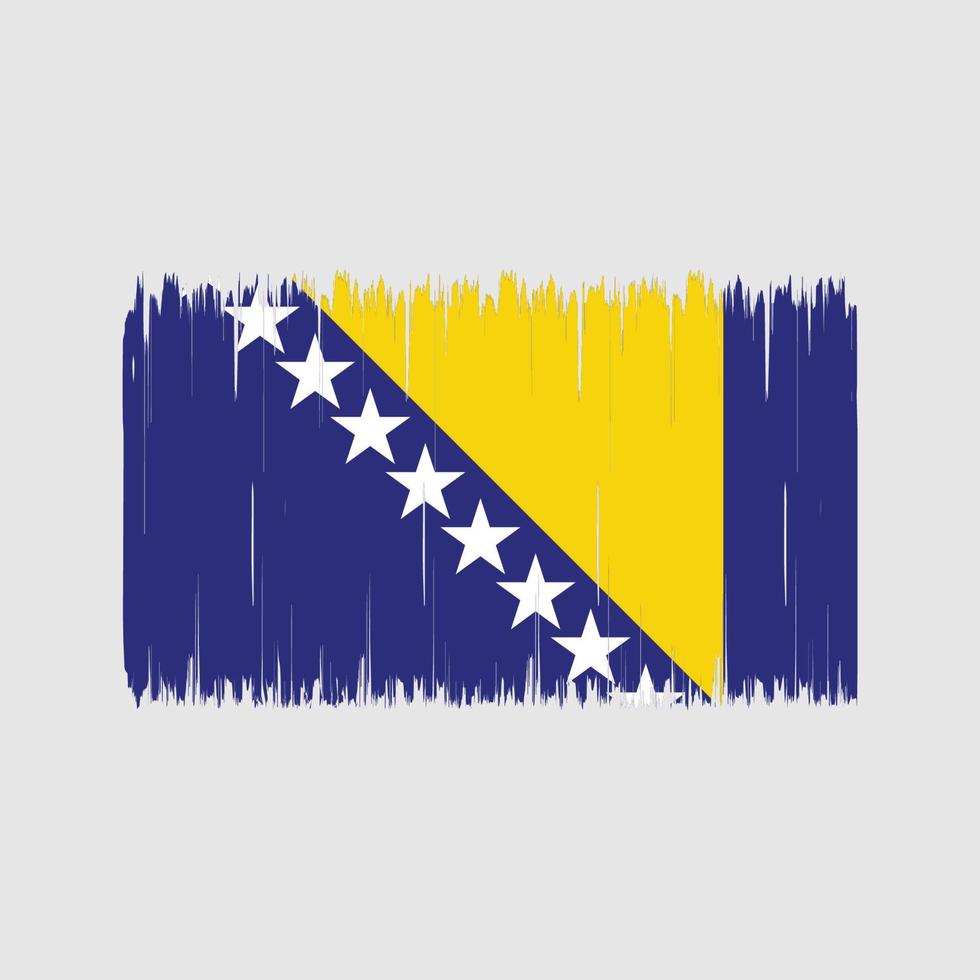 pennello bandiera bosnia. bandiera nazionale vettore