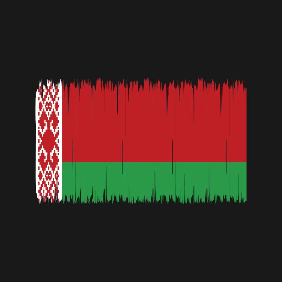 pennello bandiera bielorussia. bandiera nazionale vettore