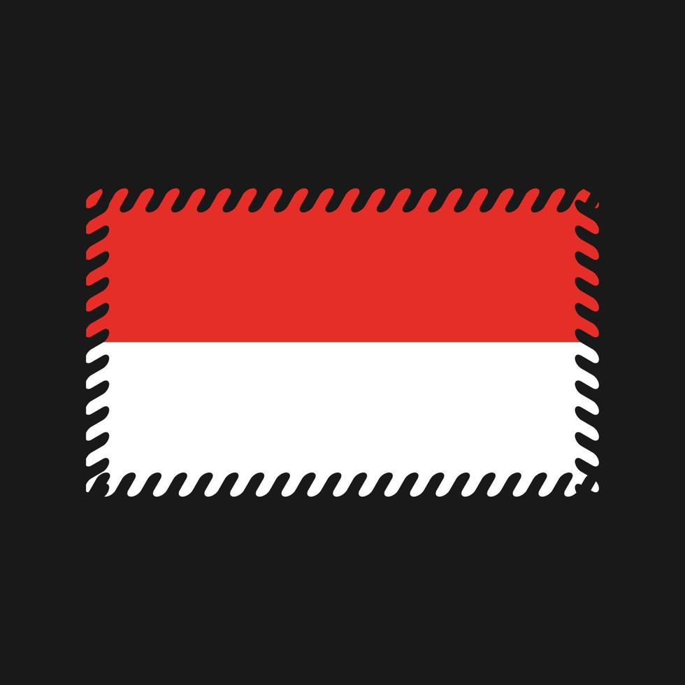 vettore di bandiera dell'indonesia. bandiera nazionale