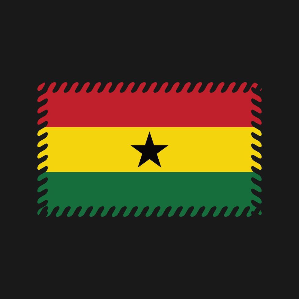 vettore della bandiera del ghana. bandiera nazionale