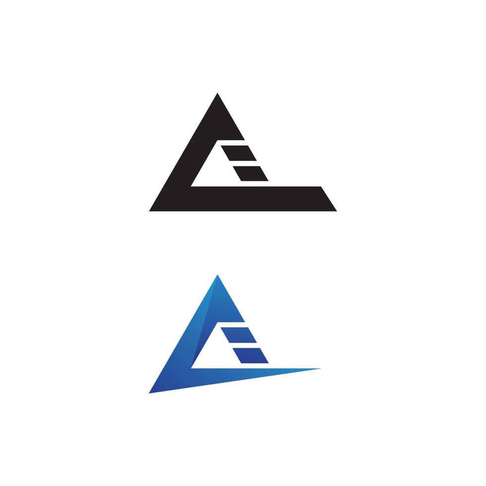 un modello di logo lettera, carattere a, logo a, design a vettore