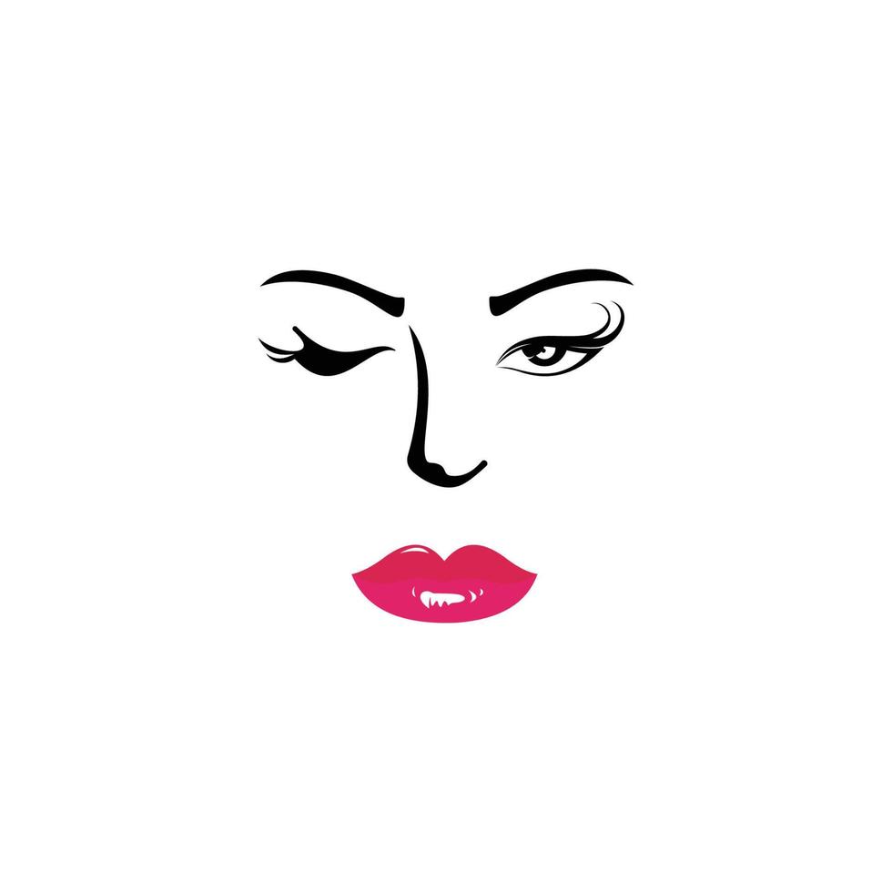 logo di bellezza con sfondo bianco, salone di bellezza cosmetici spa capelli logotipo icona concetto. vettore