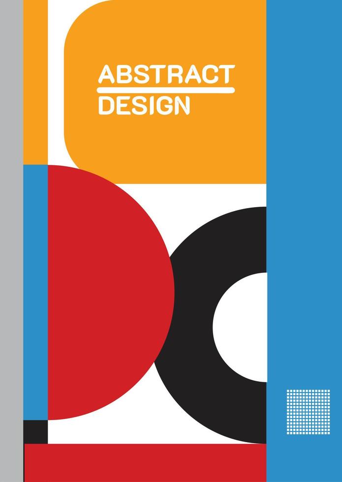 set di copertine astratte moderne, design minimale di copertine. sfondo geometrico colorato, illustrazione vettoriale. vettore