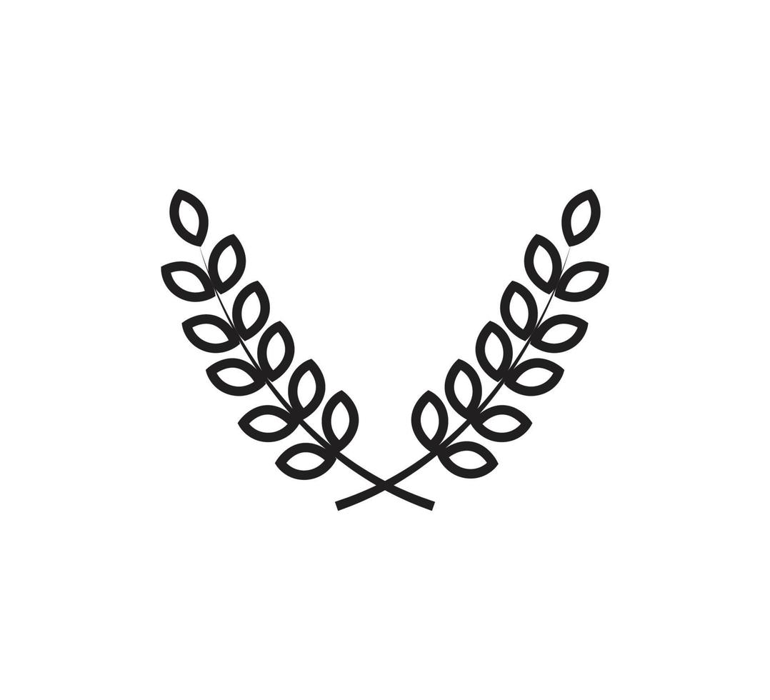 modello di progettazione logo vettoriale icona grano