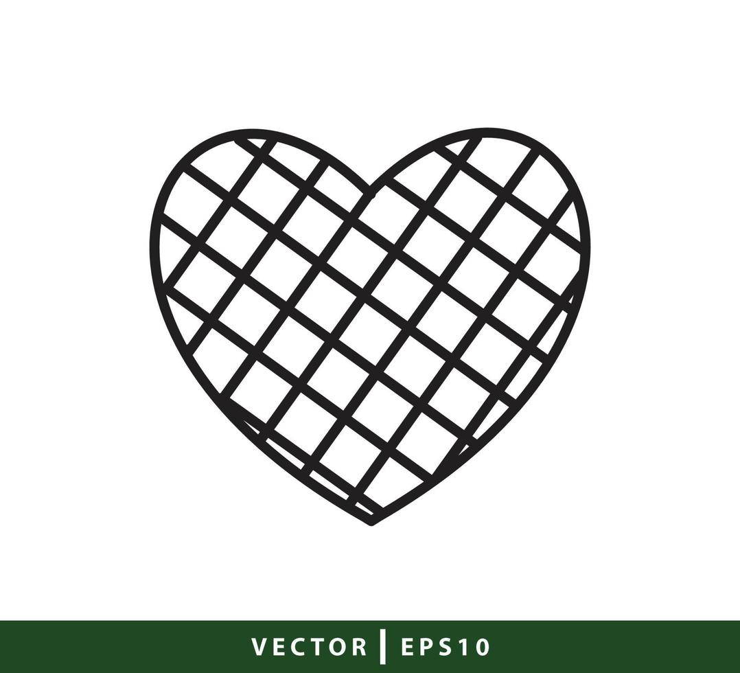 modello di progettazione logo vettoriale icona cibo waffle