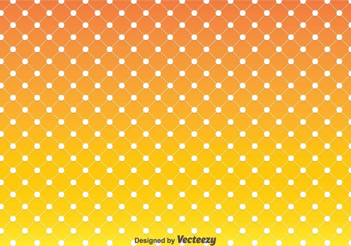 Arancione Polka Dot Pattern Vector