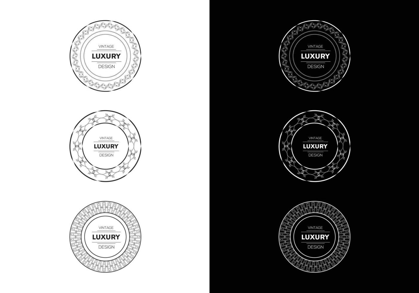 elementi di decorazione e ornamenti ornamento floreale vettore