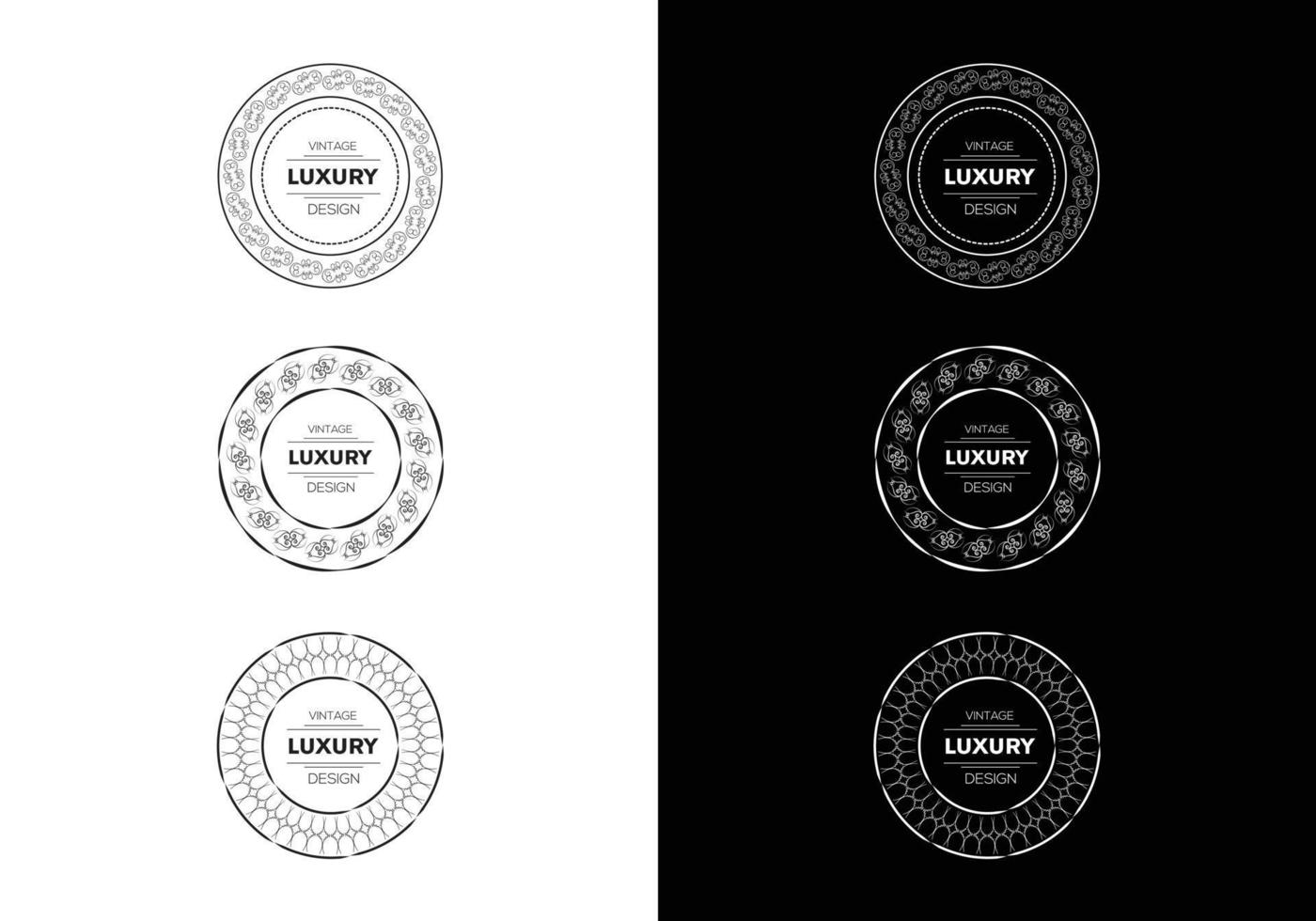 elementi di decorazione e ornamenti ornamento floreale vettore