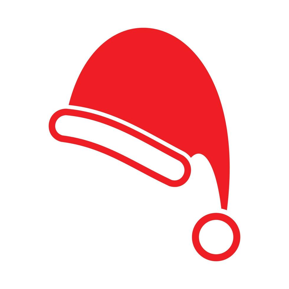 vettore realistico del cappello di Babbo Natale: una copertura sagomata per la testa indossata per il calore, come oggetto di moda o come parte di un'uniforme.
