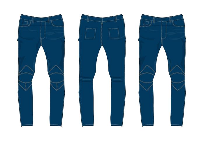 Jeans pantaloni vettoriali gratis