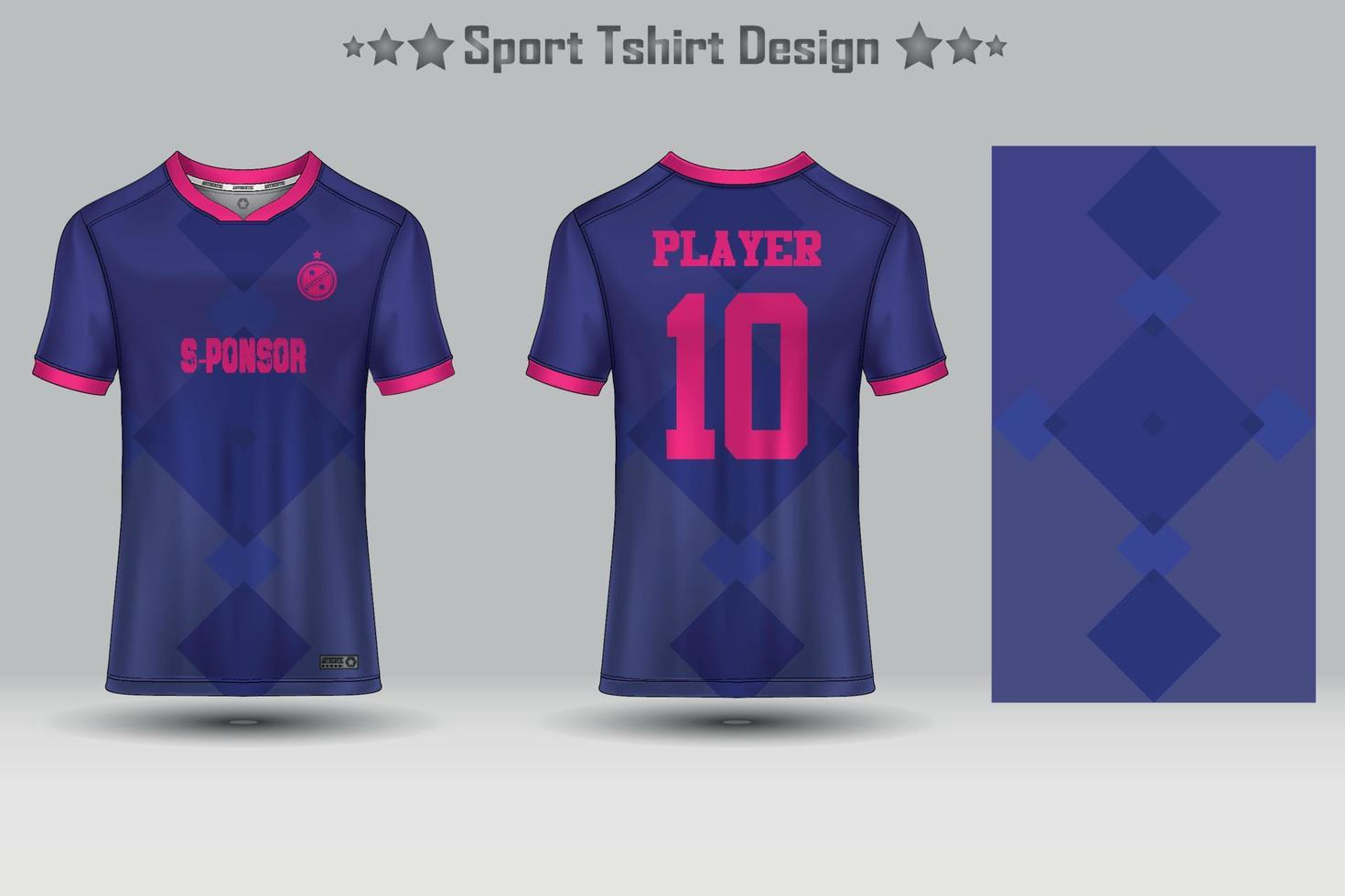 maglia da calcio astratta modello geometrico mockup modello sport t-shirt design vettore