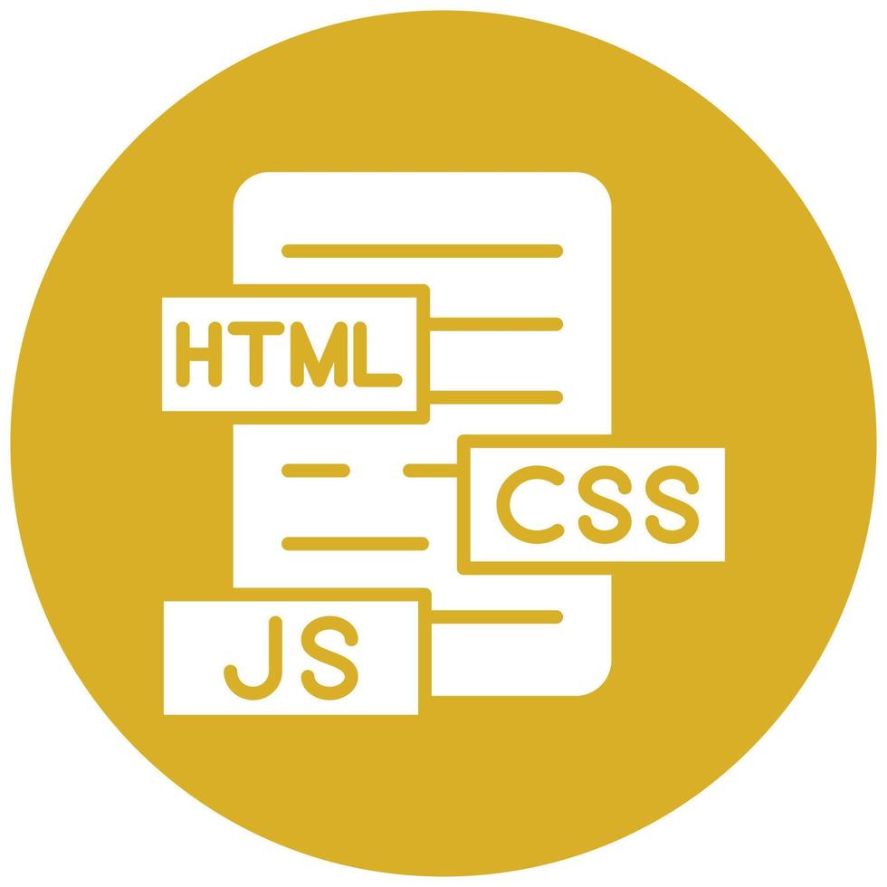 html js css stile icona vettore