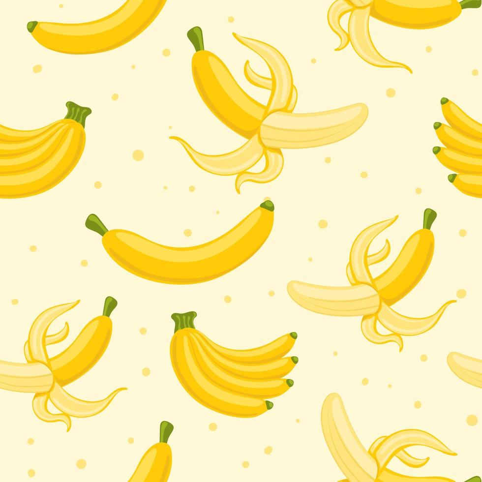 modello senza cuciture di vettore della banana della frutta.