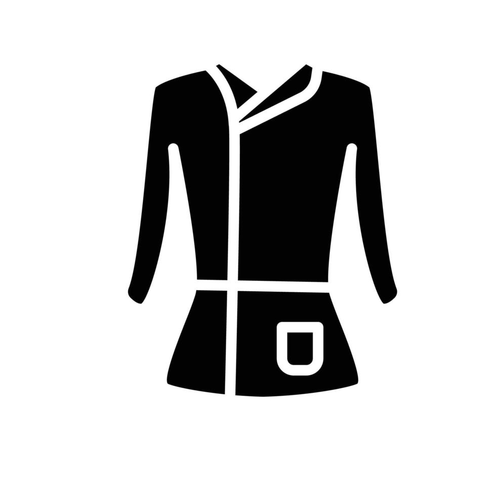 abbigliamento solido set di icone, uniforme, moda. design vettoriale adatto per siti Web, applicazioni, banner. glifo