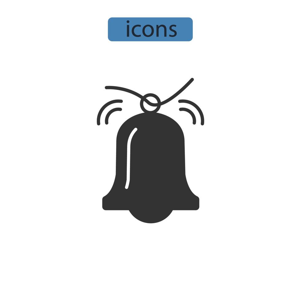 icone di allarme simbolo elementi vettoriali per il web infografico
