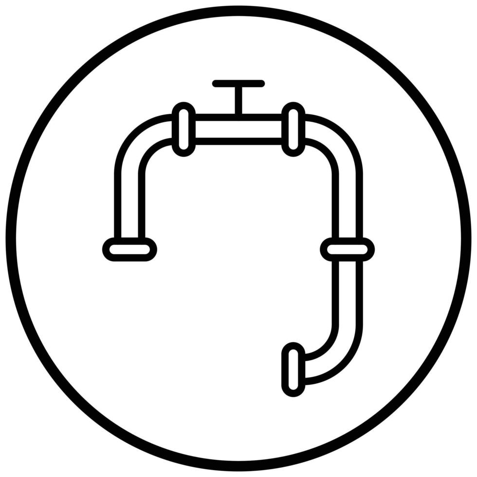 stile icona pipeline vettore