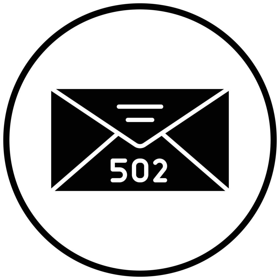 stile icona codice postale vettore