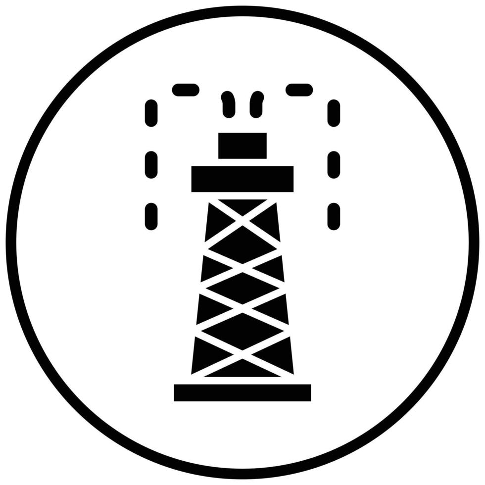 stile icona torre vettore