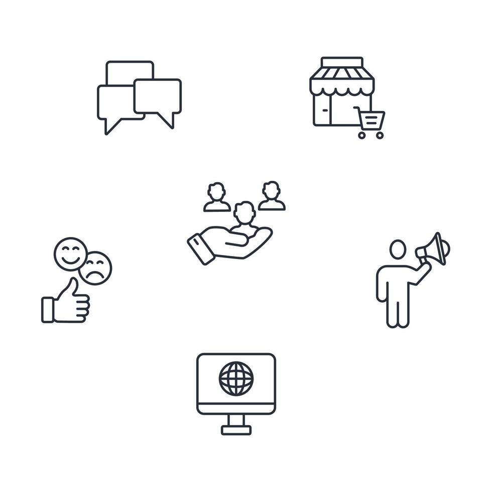b2c, set di icone business to consumer. b2c, elementi vettoriali per il simbolo del pacchetto business to consumer per il web infografico