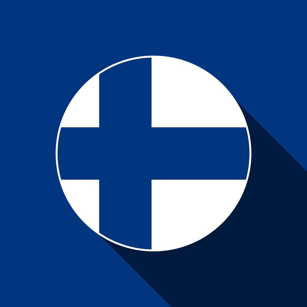 paese finlandia. bandiera della Finlandia. illustrazione vettoriale. vettore