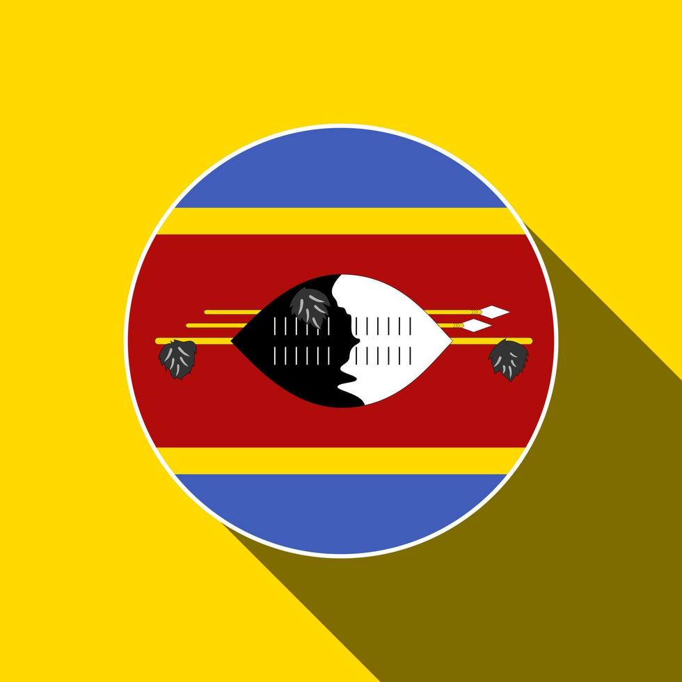 paese eswatino. bandiera eswatina. illustrazione vettoriale. vettore