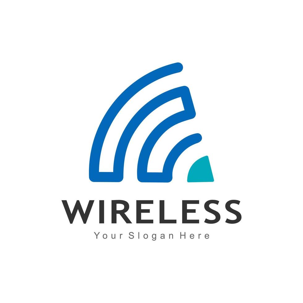 vettore logo wireless