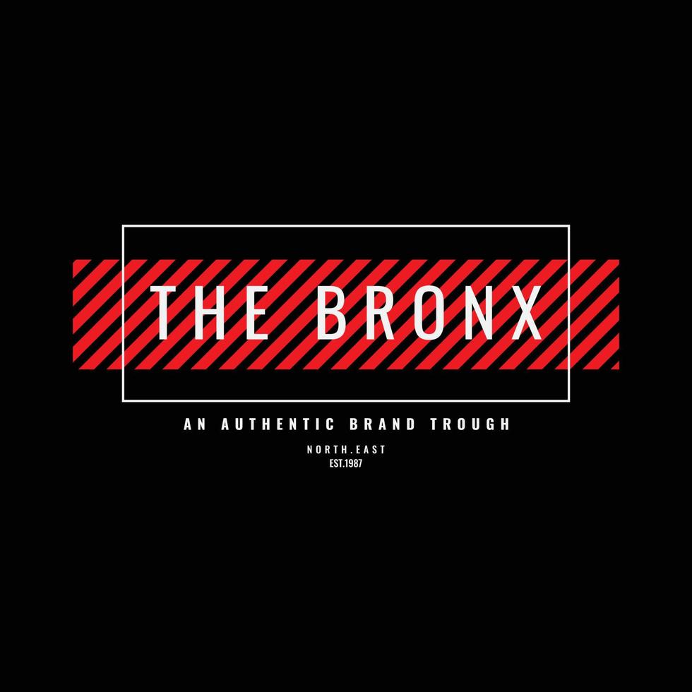 il design di t-shirt e abbigliamento Bronx vettore