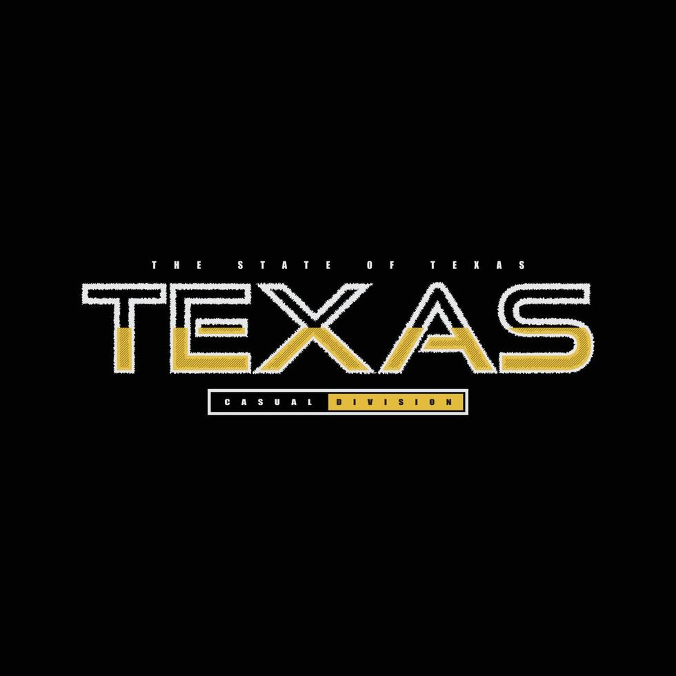 texas t-shirt e design di abbigliamento vettore