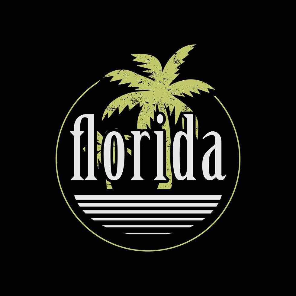 tipografia dell'illustrazione della florida. perfetto per il design della maglietta vettore