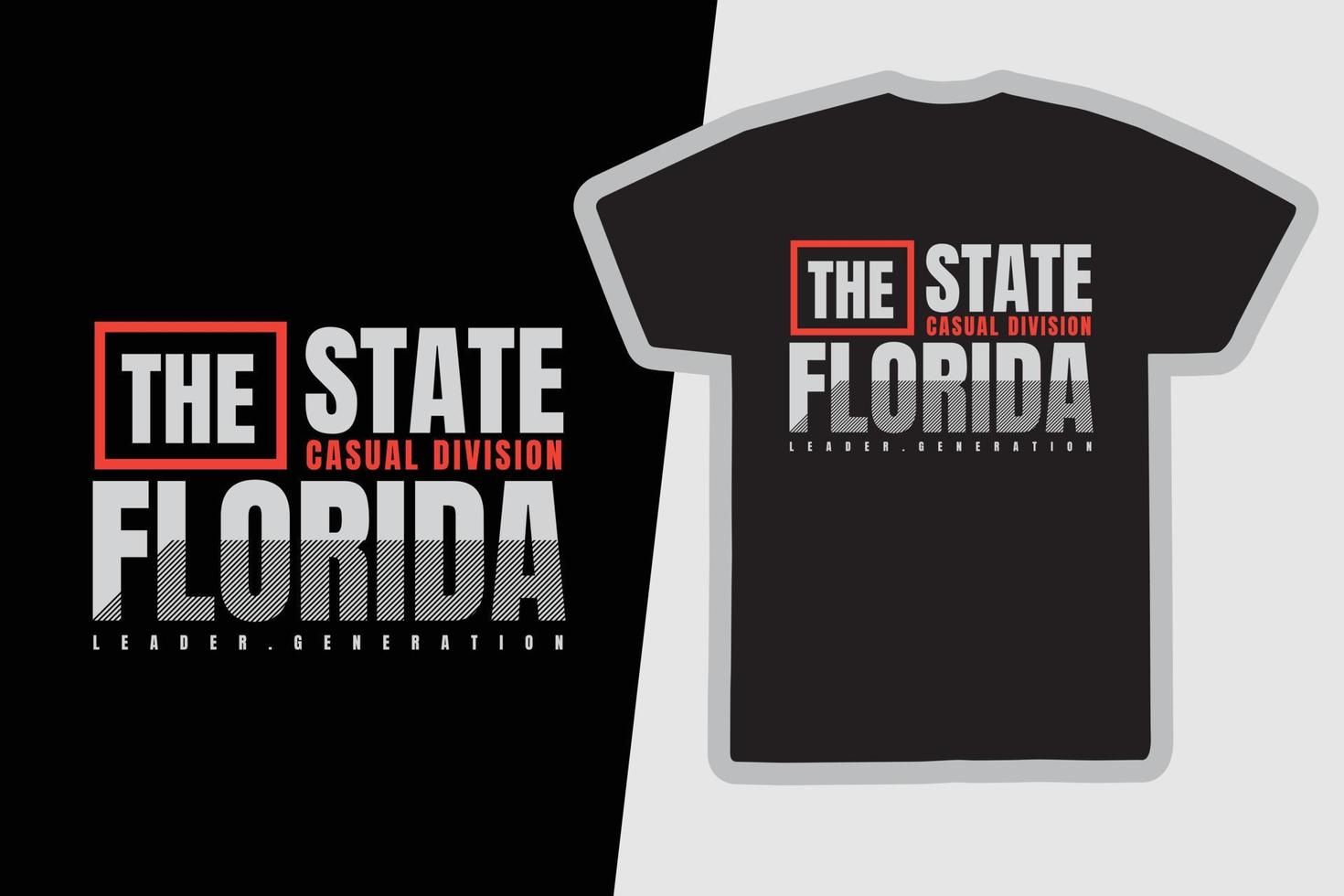 t-shirt florida e design di abbigliamento vettore