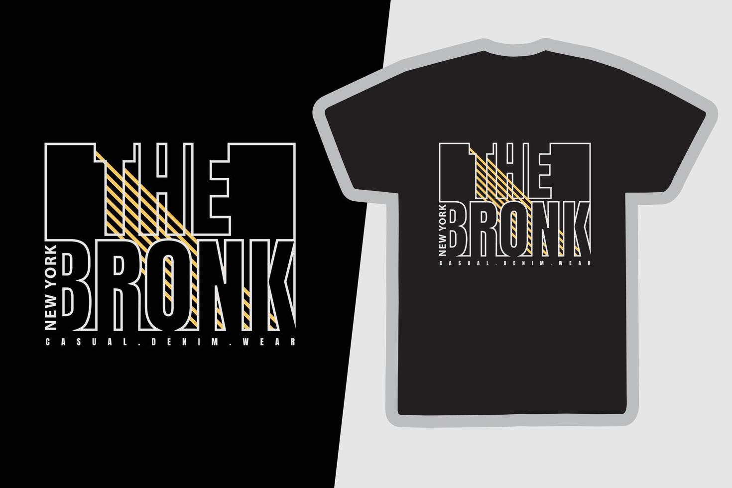 il design di t-shirt e abbigliamento Bronx vettore