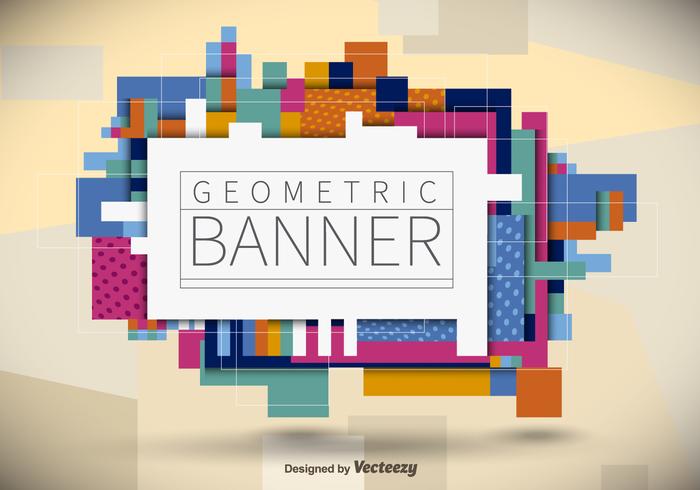 Banner geometrico vettore