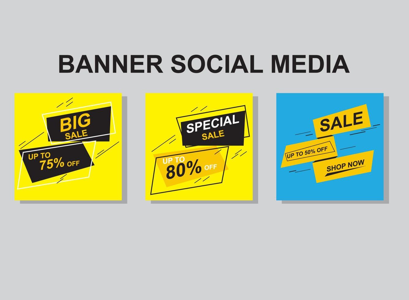 impostare banner social media post design, banner moderno. vettore