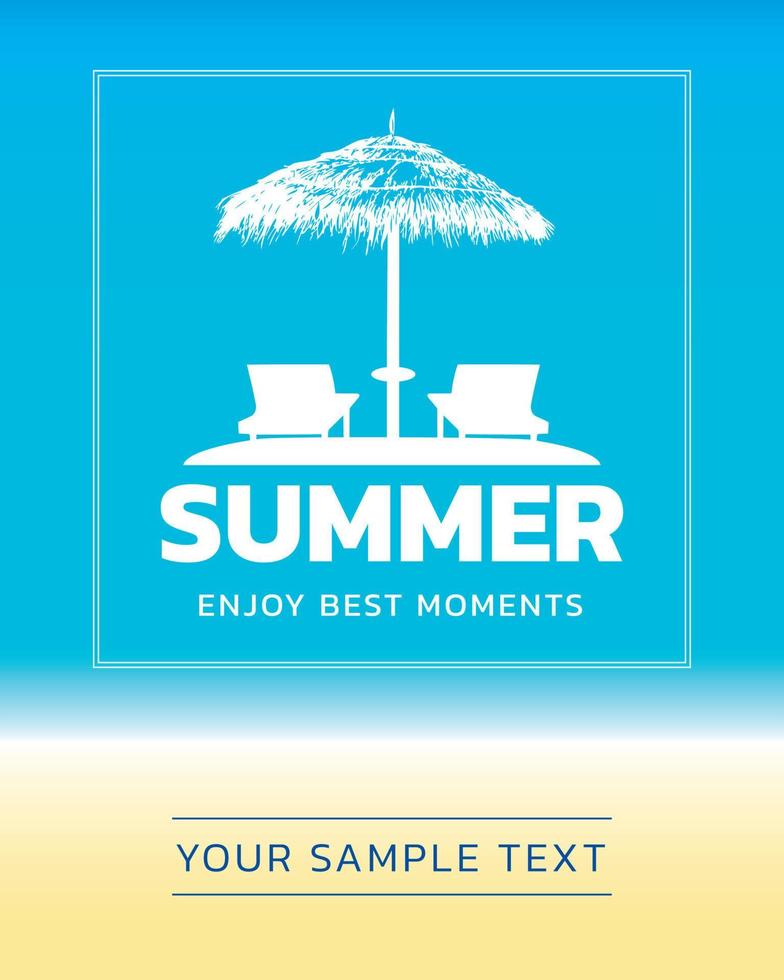 l'estate godetevi lo sfondo dei momenti migliori vettore