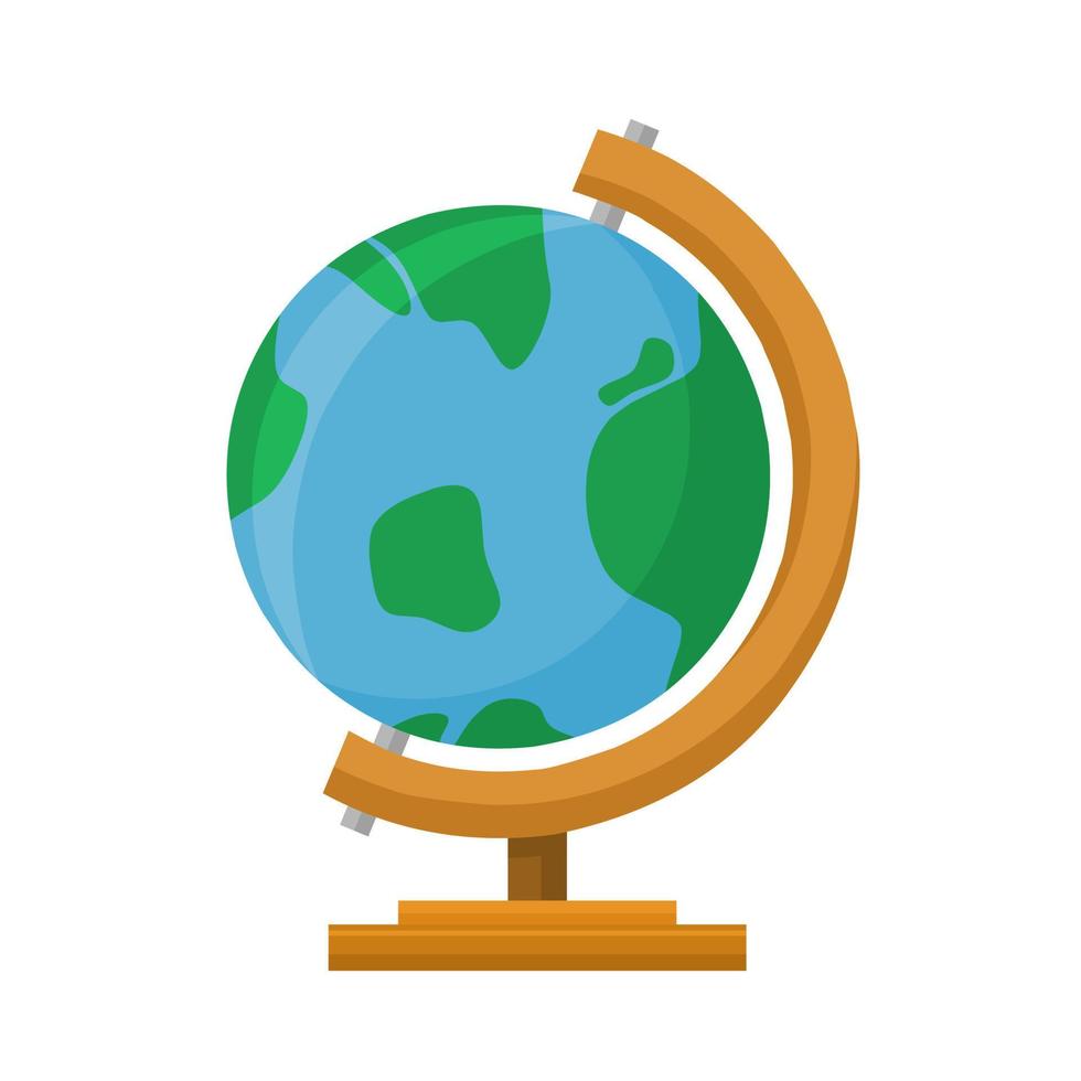 illustrazione piatta globale con un design semplice per elementi educativi vettore