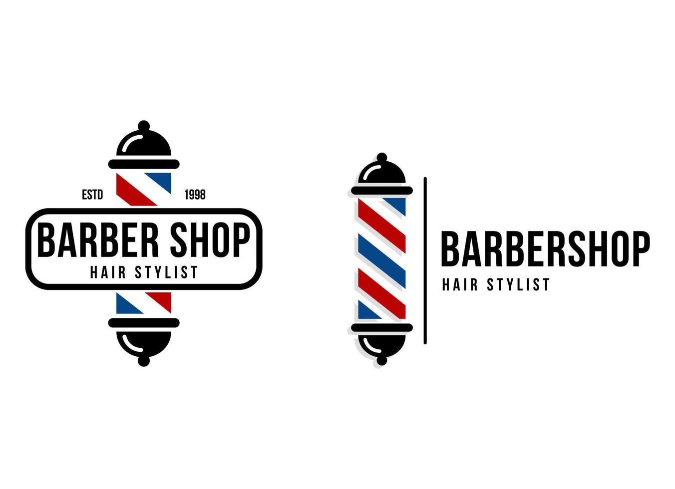 disegno vettoriale del logo del barbiere.
